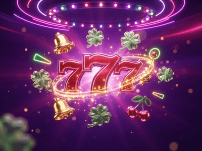 Premium Slot 777 MX casino interface with light effects and gold coins